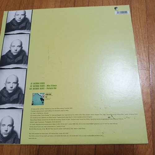 Moby Natural Blues LP like new, signed electronic