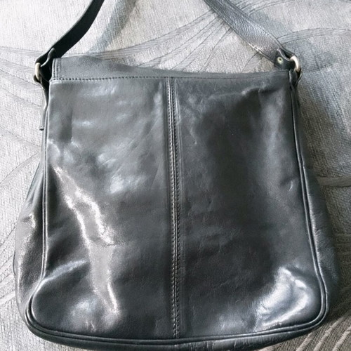 Nikolas vintage leather men's bag like new, black