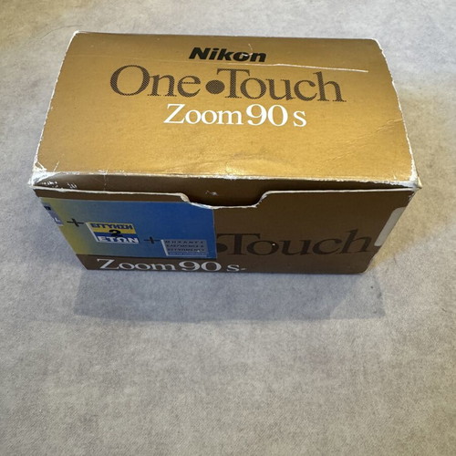 Nikon OneTouch Zoom 90s AF vintage 35mm film camera with original box and manual