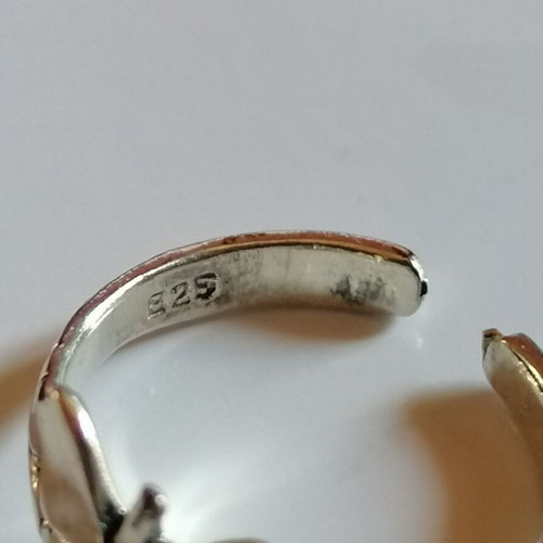 925 Silver Butterfly Toe Ring new, silver