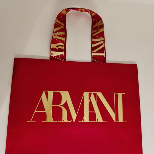 Armani Jeans luxury gift bag premium edition red