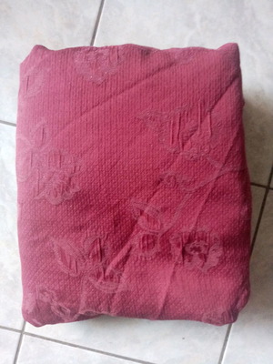 Sofa and armchair covers used, burgundy set 3-seater 2-seater armchair