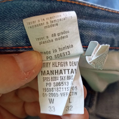 Tommy Hilfiger Denim Manhattan Slim Fit Jeans W33 L32 like new, blue