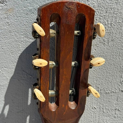 Vintage classical guitar used, for restoration or decor project