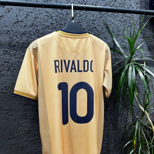 Barcelona 2001 Gold football jersey