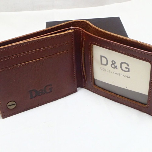 Dolce & Gabbana leather wallet brown new in box