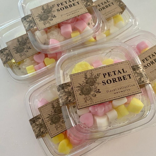Petal Sorbet handmade scented wax melts 50gr, new