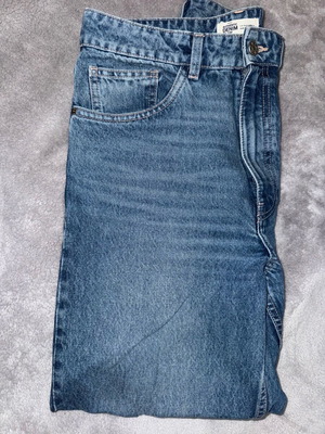 Τζην straight fit αφόρετο, μέγεθος 38, μπλε Zara