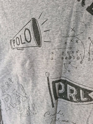 T-shirt Ralph Lauren Polo like new, kids size 14-16, grey