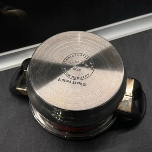 Europa Express pot with 24K gold handles new