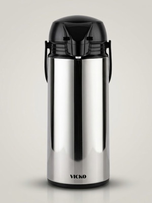 Vicko thermos 1.9lt stainless steel with cracked lid