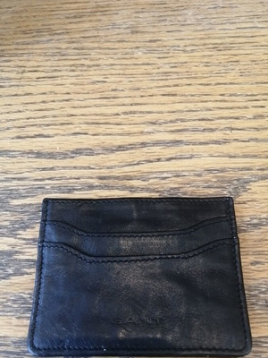 Gant leather card holder like new, black