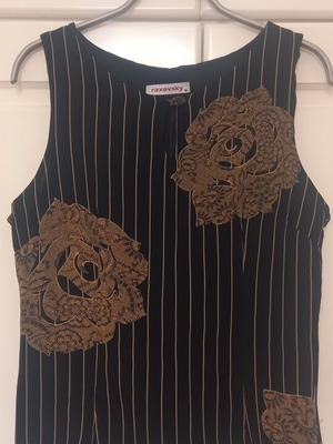 Raxevsky blouse like new, size M, black and beige