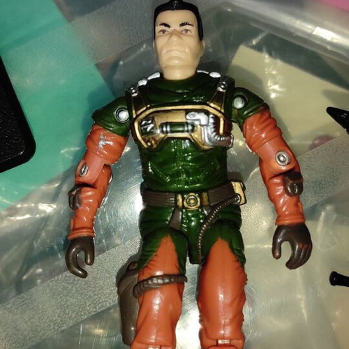 G.I.JOE Altitude (v1) (Sky Patrol) figure used with equipment