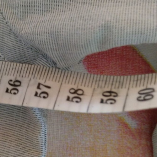 Cristiano Moratti men's dress shirt M, light grey turquoise