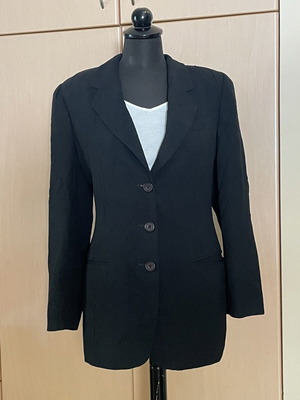Women's jacket like new, black and blue, size M