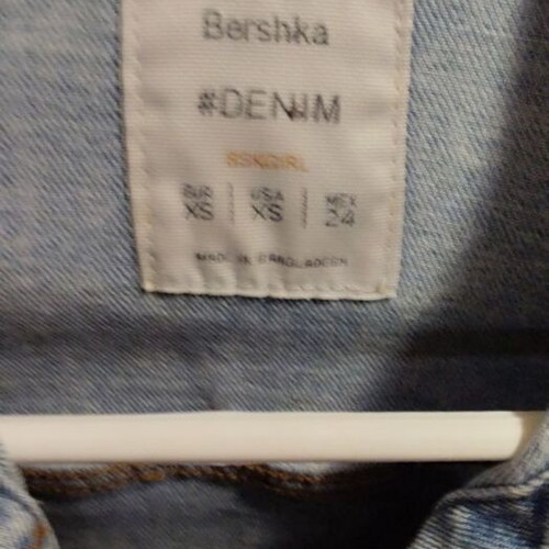 Bershka Denim Jacket 100% Cotton like new, blue, size XS