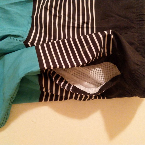 Admiral swim shorts used, medium size, blue multicolor
