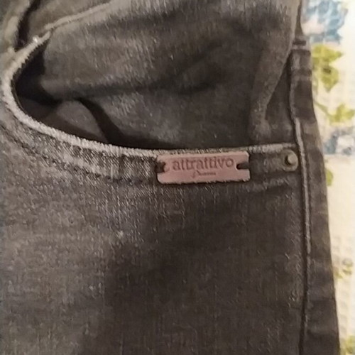 Attrattivo jeans like new, winter fabric, XS, black