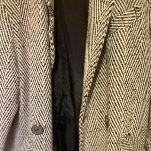 Women's coat with two-tone pattern, like new, size M 38 10