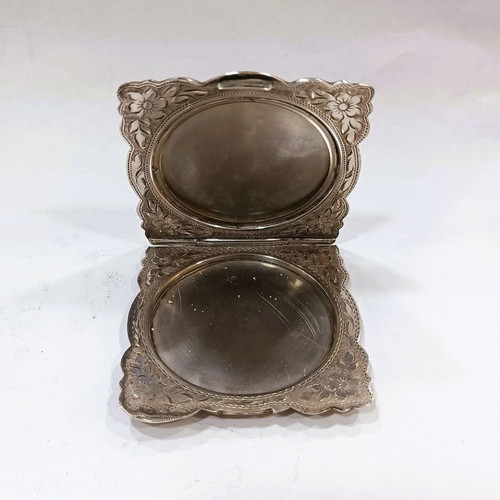Sterling Silver 925 Powder Compact like new, Art Deco design