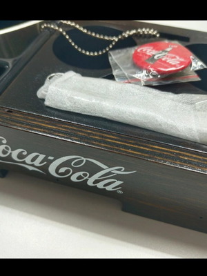 Collectible Coca Cola Serving Set new, wooden