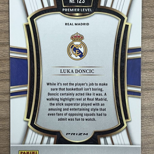 2025-26 Panini Select Euroleague Basketball Luka Doncic Blue card like new