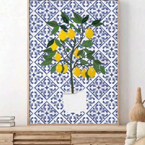 Lemon poster 50x70 waterproof and durable like new