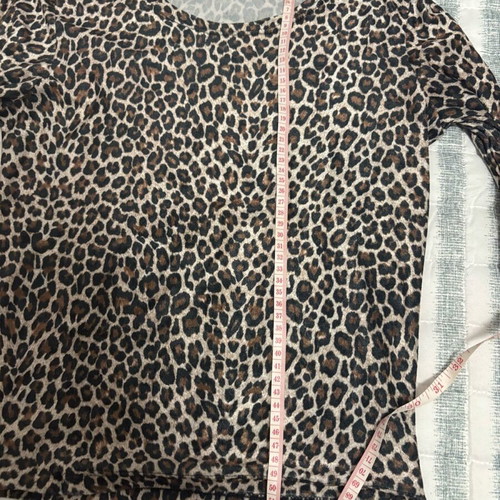 Atelier long-sleeve leopard blouse like new, size S