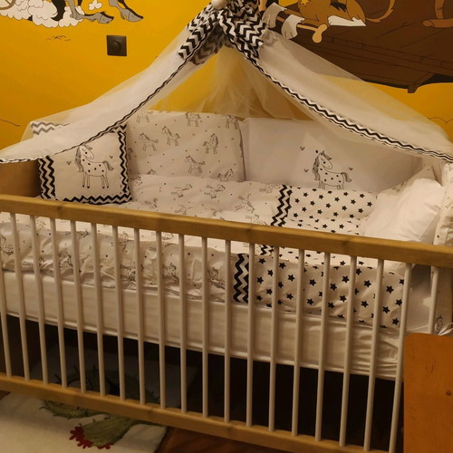 Cot new with Greco Strom mattress and waterproof cover