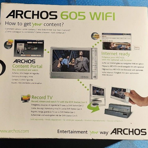 Archos 605 WIFI 4GB Portable Media Player like new
