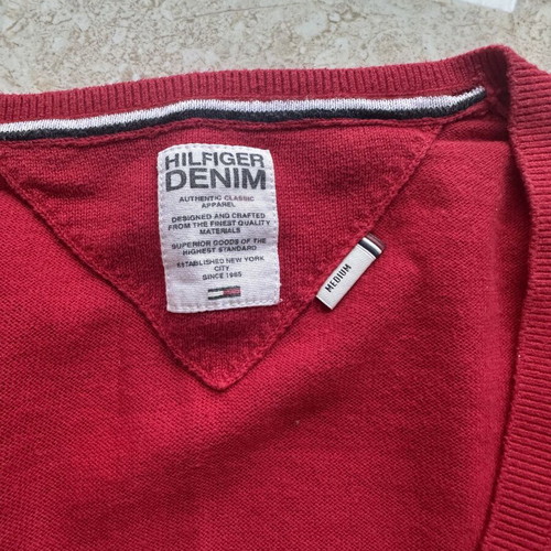 Tommy Hilfiger women's sweater used, medium, red