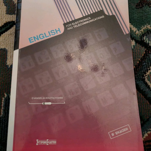 English for Electronics and Telecommunications used book with notes