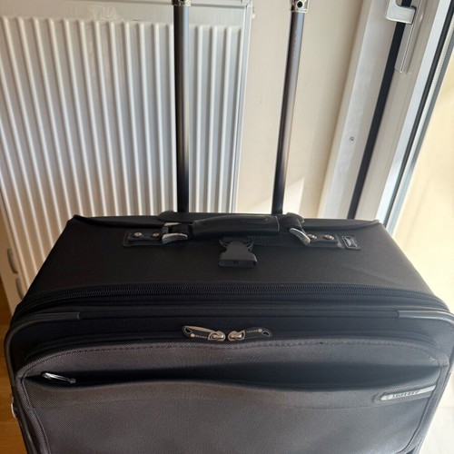 Delsey Black Suitcase Used Large Size