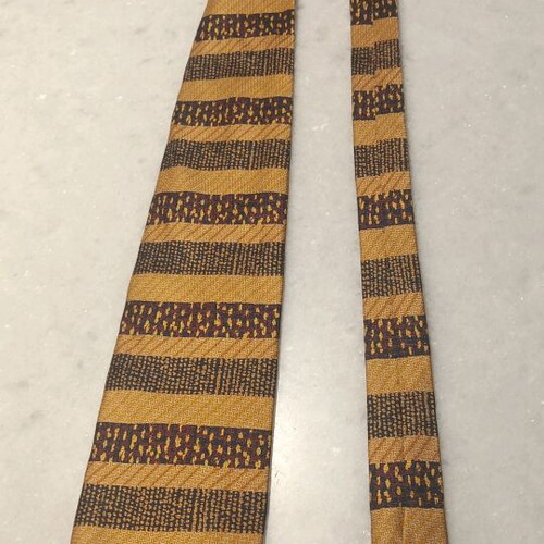 Silk tie like new, multicolored handmade