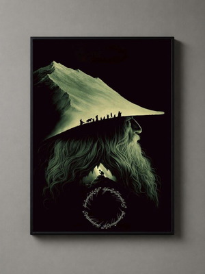 The Lord Of The Rings Gandalf рамкиран арт принт нов