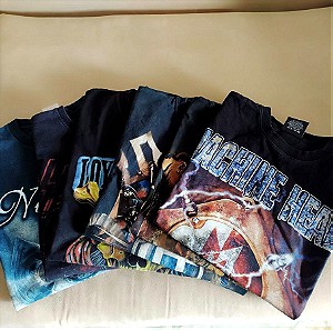 ΤΕΛΙΚΗ ΠΡΟΣΦΟΡΑ!!!!Πακέτο 6 μπλουζες rock  metal unisex