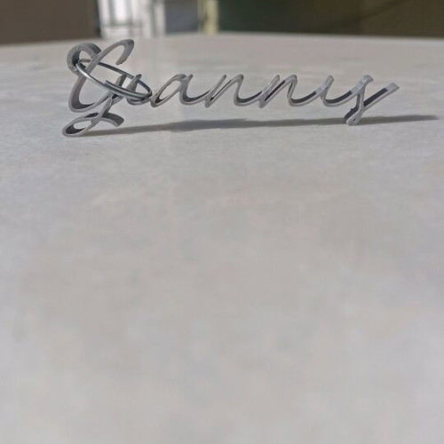 3D Printed Key Brelock with Custom Name Design