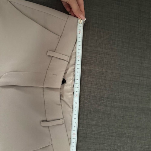 Benetton pants gray straight fit like new, size XS