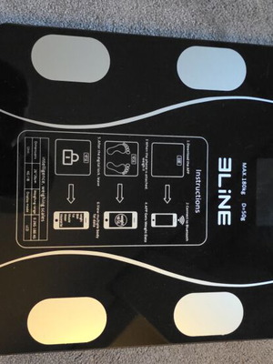 Scale with body measurements new, smartphone connected