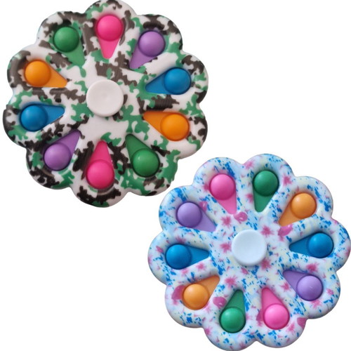 Fidget Spinner Pop It New Multicolor Stress Relief Toy