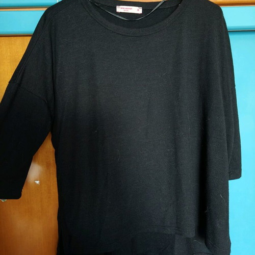 Pink Woman t-shirt size M like new, black with 3/4 sleeve