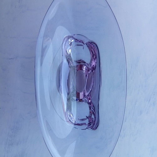 Alexandrite Czech Glass Candy Dish like new, color changing