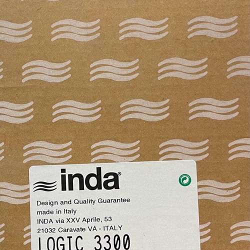 Inda Logic 3300 dispenser new, glass with brass chrome base