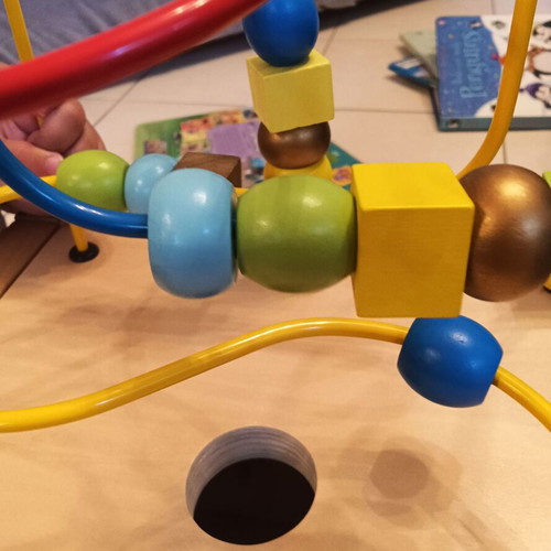 Educational toy 5 in 1 made of durable wood, like new