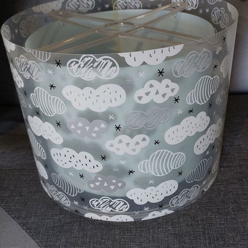 Children's ceiling light clouds plastic like new