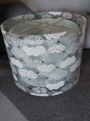Children's ceiling light clouds plastic like new