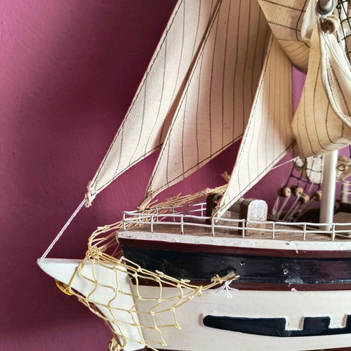 Wooden ship Greek handmade like new