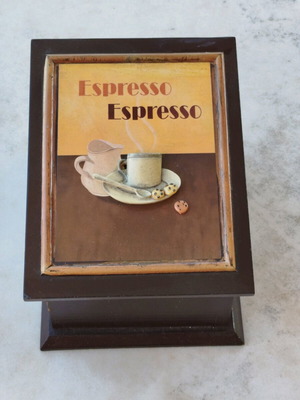Wooden coffee box new with cup paintings traditional style