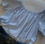 Striped summer blouse used, one size